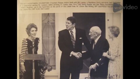 Ronald Reagan honoring Alf Landon