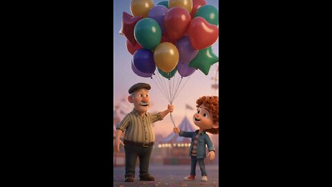 Balloons Take You to a Magical World۔ #cartoonstory #childrensbook #disney