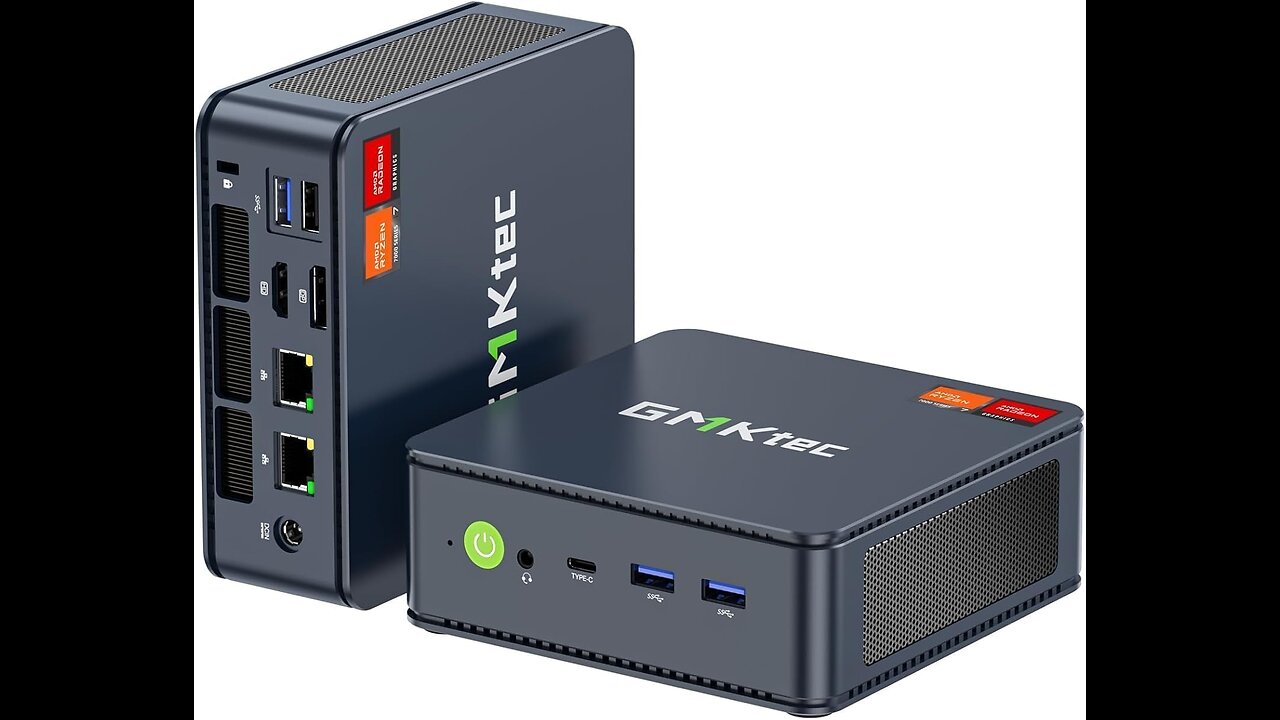 GMKtec Mini Gaming PC AMD Ryzen 7 7840HS 1TB PCIe4.0 SSD 16GB DDR5 Desktop Computer