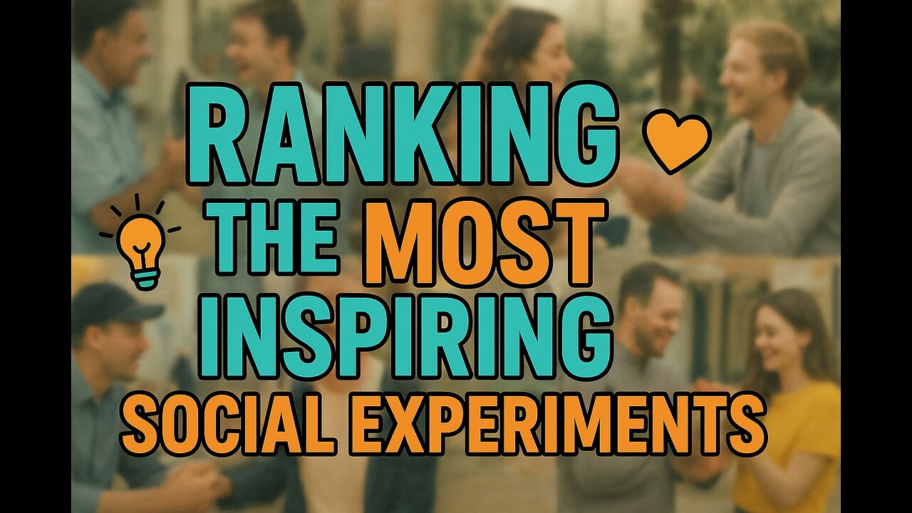 Ranking The Most Inspiring Social Experiments