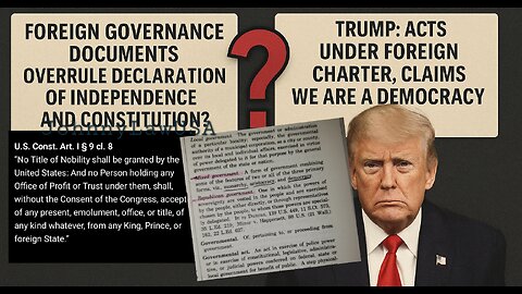 America's Republic vs. OAS Democracy - The Elite Bankers, BAR Attorneys and BLACKMAIL. Short