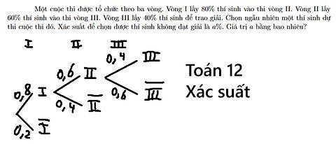 Sở Bắc Ninh: Một cuộc thi được tổ chức theo ba vòng. Vòng I lấy 80% thí sinh vào thi vòng II. Vòng