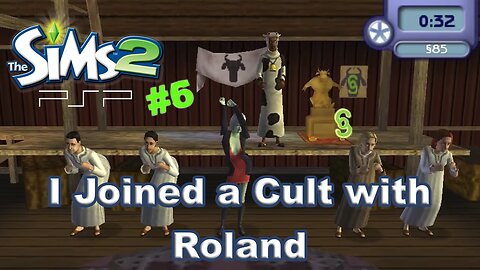 Sims 2 PSP Part 6: I Joined a Cult with Roland