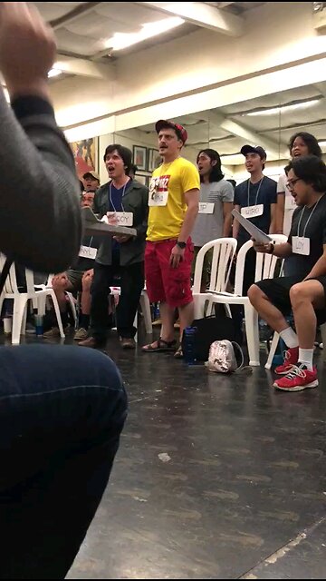 Guadalupe the musical rehearsals