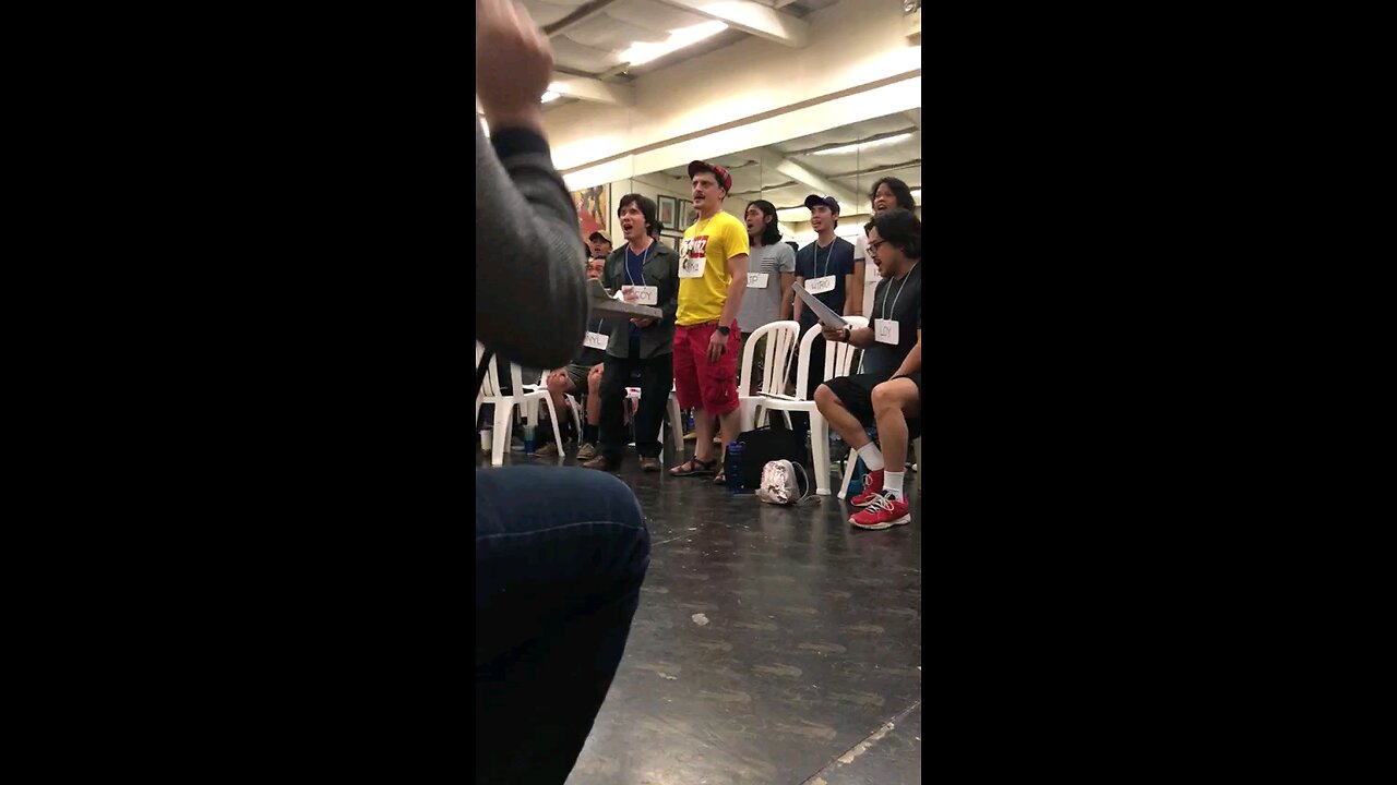 Guadalupe the musical rehearsals