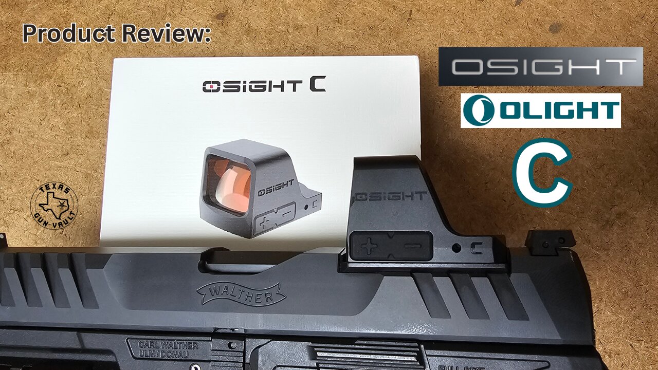Product Review: OSight C Reflex Sight - Full Sized Pistol Optic w/ RMR footprint & removable battery