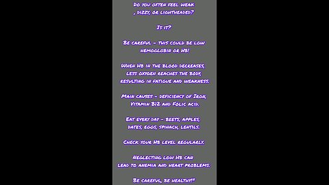 low hemoglobin what happens