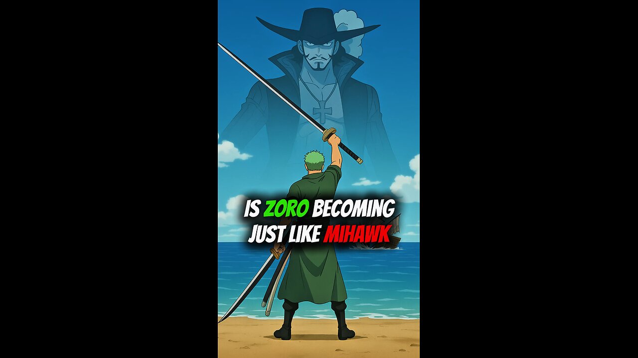 Is Zoro Becoming Just Like Mihawk? #onepiece #strawhats #eloypiece