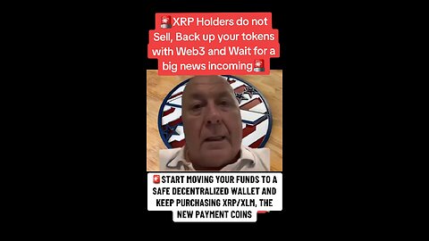 🚨XRP Holders do not Sell, Back up your tokens with Web3 and Wait for a big news incoming🚨