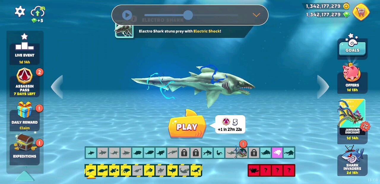 Electro shark opulence