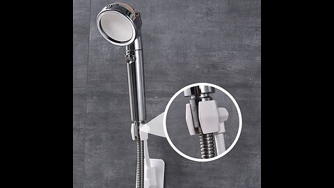 Adjustable Wall Mount Shower Head Holder, with No Drilling Installation & 360 Degrees Flexible