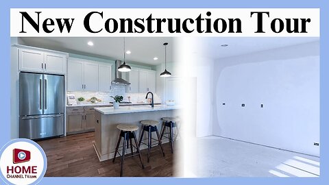 New Construction Home Tour - BEFORE & AFTER Comparison