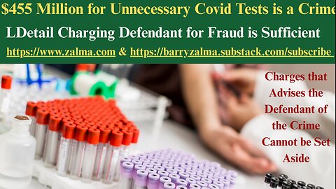 $455 Million for Unnecessary Covid Tests is a Crime