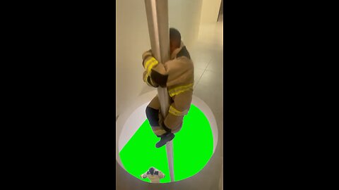 Firemen Going Down Pole | Green Screen #firefighter #pole #love #template #capcut #videoideas