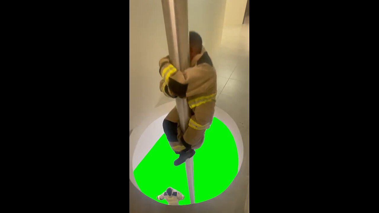 Firemen Going Down Pole | Green Screen #firefighter #pole #love #template #capcut #videoideas