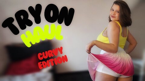 [4K] Try On Haul my new bright tenis skirts | Curvy | Tina Angel 👼