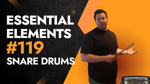 Exercise #119 Essential Elements Snare Drum Tutorial