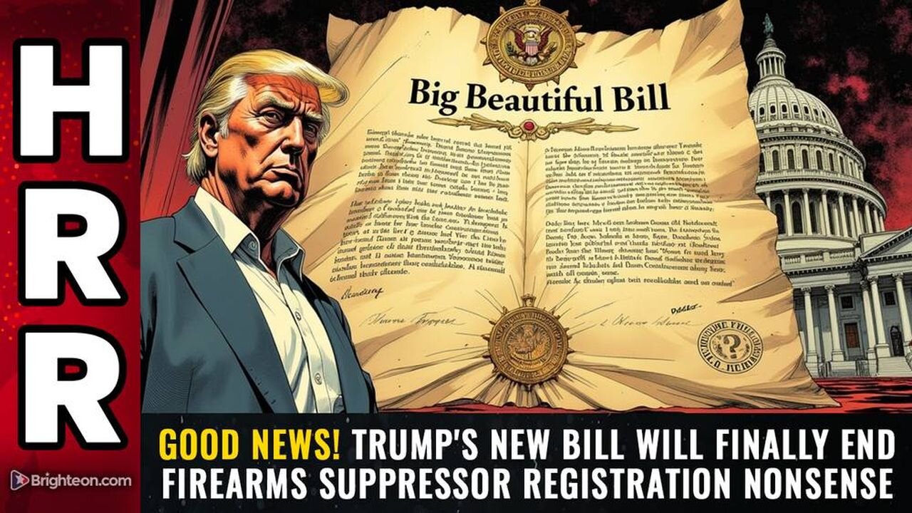 GOOD NEWS! Trump's new bill will finally END firearms suppressor registration nonsense