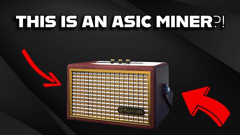 This is the craziest ASIC miner I've ever seen! The Fluminer L2 speaker ASIC