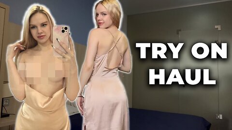 4k I try on haul | no bra transparent #tryonhaul