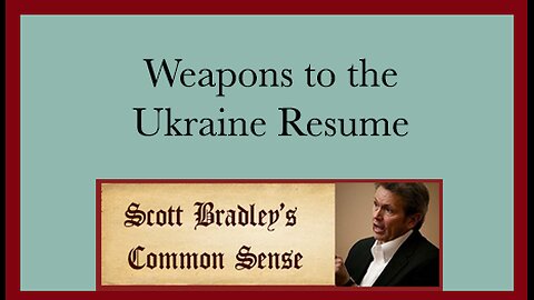 Weapons to the Ukraine Resume
