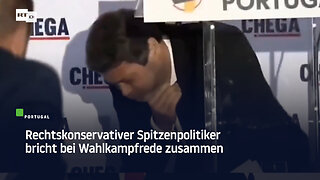 Portugal: Rechtskonservativer Spitzenpolitiker bricht bei Wahlkampfrede zusammen