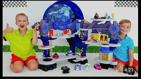 Batcave playset kids toy Unboxing and with vlad and niki # cartoon kids