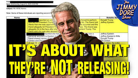 Epstein Files Release Is STILL A HUGE COVERUP!