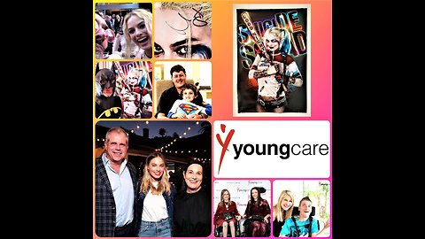 MARGOT ROBBIE ⭐ signed Harley Quinn 💜💚 poster donated to YoungCare Australia ❤️🤍 charity