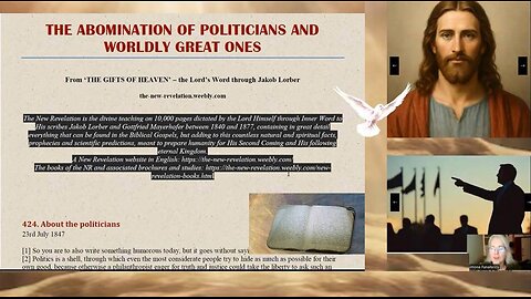 The Abomination of Politicians and Worldly Great Ones (the New Revelation)
