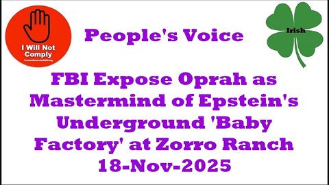 FBI Expose Oprah as Mastermind of Epstein's Underground 'Baby Factory' at Zorro Ranch 18-Nov-2025