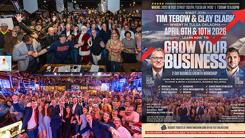 Tim Tebow | Join Tim Tebow At Clay Clark's April 9-10 ThrivetimeShow.com Business Conference (Learn Branding, Marketing, Sales, Accounting, Finance, Search Engine Optimization & More) + Request Tickets Via Text 918-851-0102