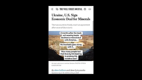 2 Months After Zelensky Declined A Mineral Deal, He Now Signs On… How Many Died In The Meantime?