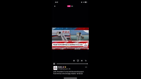 Trump meeting Putin 15/08/2025 Alaska