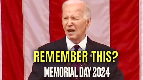 Memorial Day ONE YEAR AGO, the SIGNS were there…and the Media had a new COVER-UP term for Joe Biden