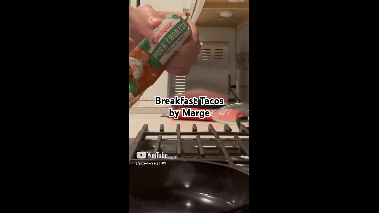 Breakfast Tacos by Marge! Chirizo and Egg Tacos two ways