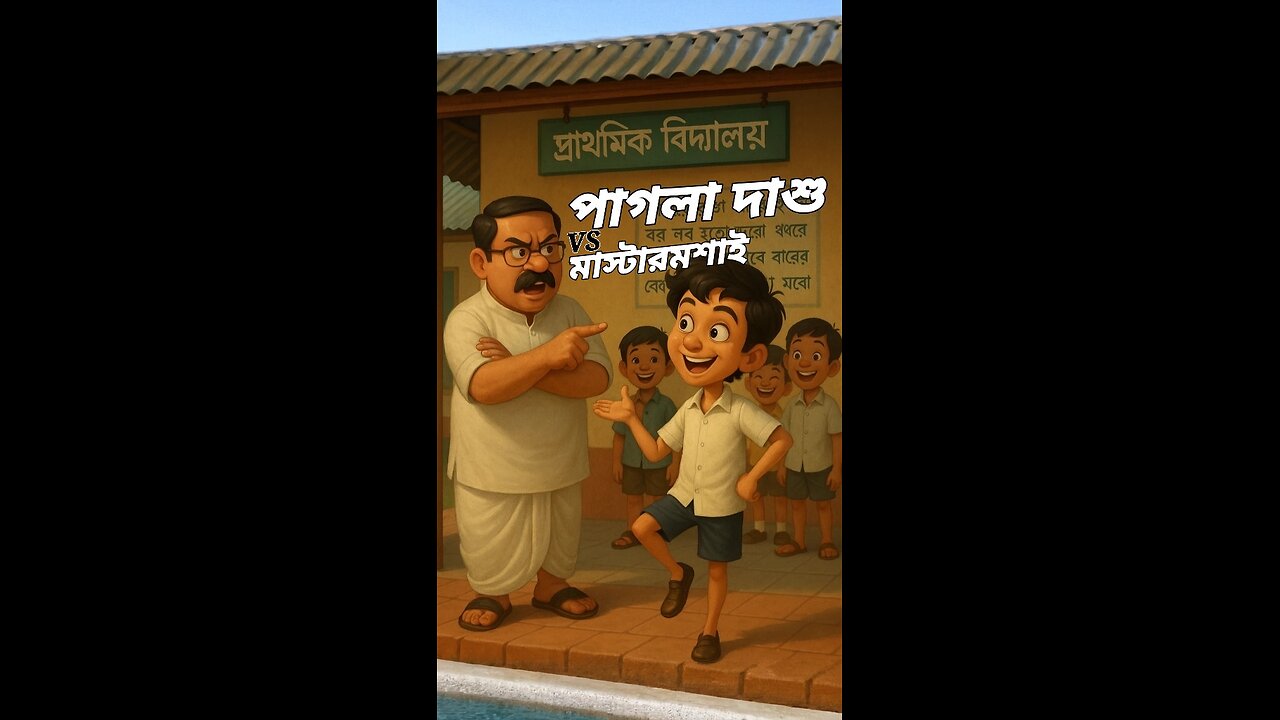 পাগলা দাশুর কাণ্ড! মাস্টারমশাই ও দাশু | Funny Bengali Animation