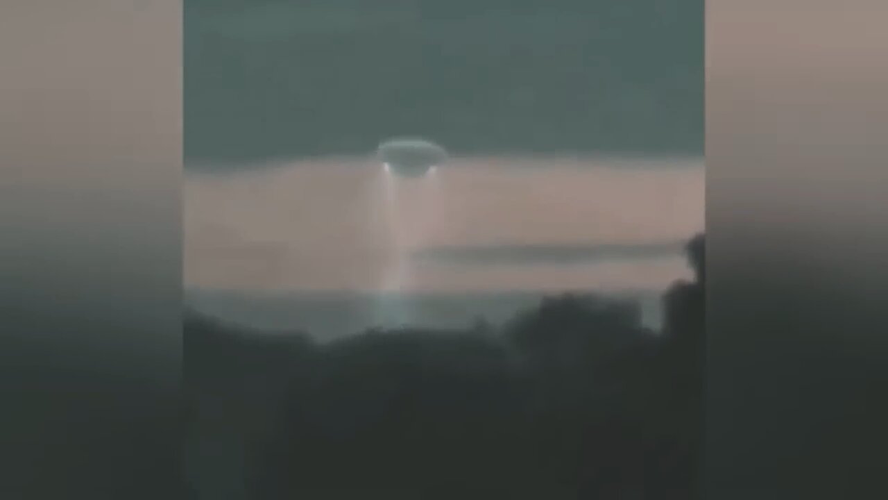 UFO Lands on Mountain