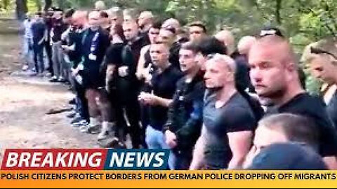 POLISH CITIZENS GUARD BORDER 🛑 TO STOP GERMAN POLICE DROPPING OFF MIGRANTS❗