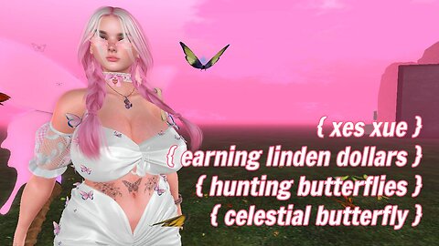 How To Earn Linden Dollars in Second Life? Celestial Butterfly Hunt at Ecstasy DFS Market