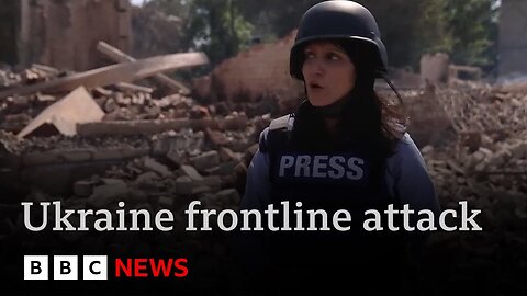 Ukraine frontline report: heavy fighting as BBC team runs for cover from drone attack | BBC News
