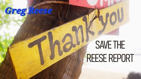 Thanksgiving Special: “Save the Reese Report” ACTUAL VIDEO