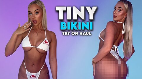 HOT GIRL TINY Bikini Try On Haul Rhiannon Blue