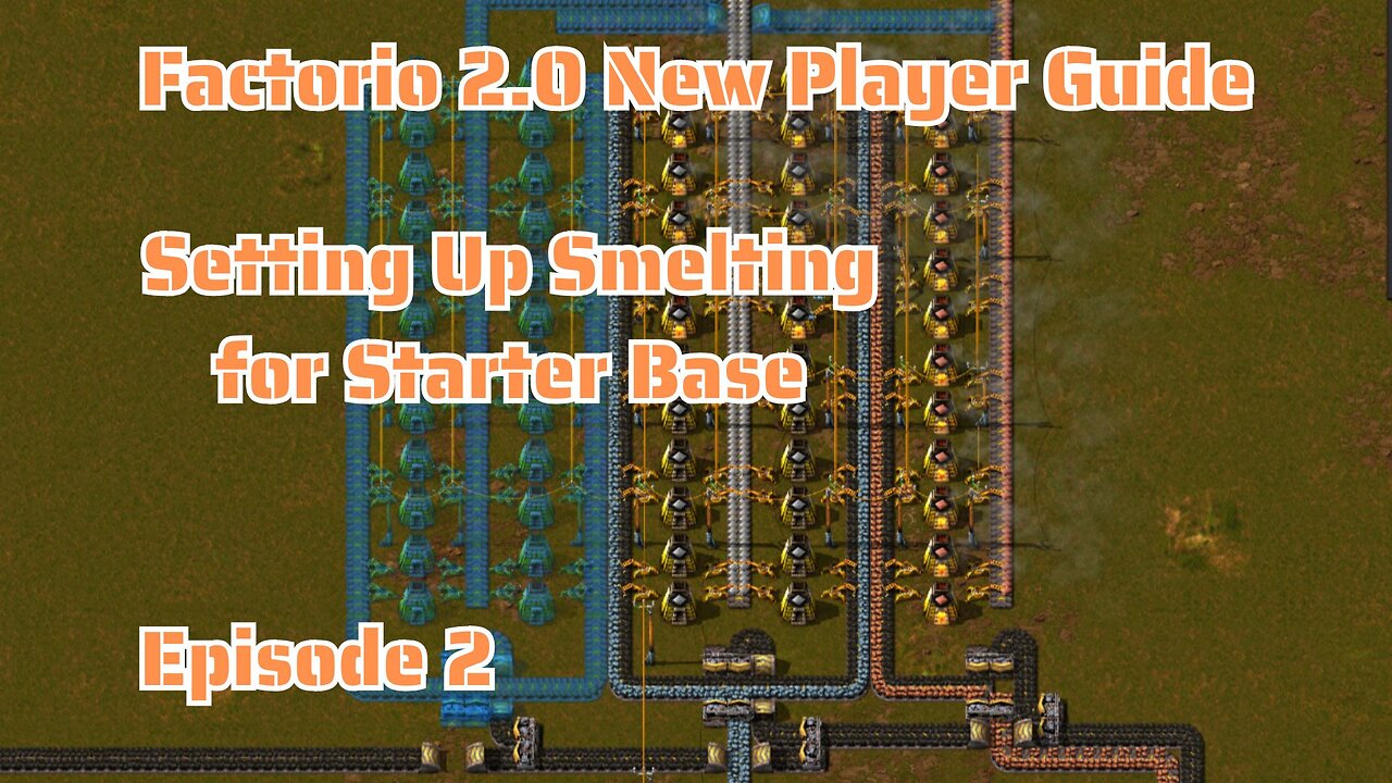 #2 Setting Up Smelting for a Starter Base | Factorio 2.0 | New Player Guide | No DLC