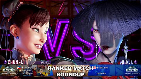 Kuya Kalbo SF6 Ranked Match Roundup. Chun Li Master Rank [Hori Fight Stick]