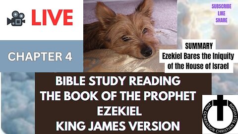 Livestream Invite Join Us. Ezekiel Bible Study Chapter 4 King James (KJV) Ezekiel Bares Iniquity