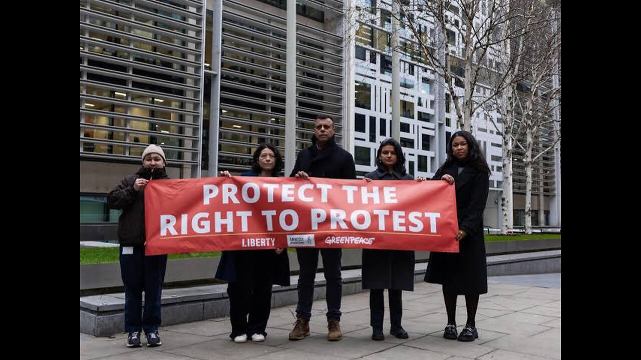 Greenpeace UK boss arrested over US embassy red dye protest
