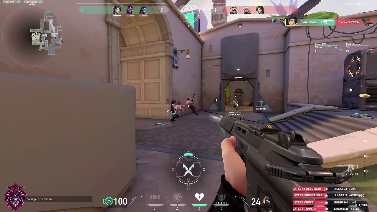 When you wait patiently and win the round in Valorant