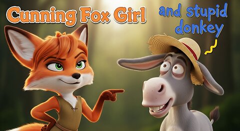 "The stupid donkey believed her lies… again. 🫏🦊" #funny #cute #donkey #shorts #viral #fox
