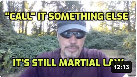 THE "ACTOR(S)" WILL NOT CALL IT "MARTIAL LAW" - BUT IT IS